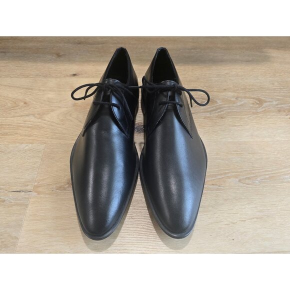 Frank Wright Black Leather Oxford Dress Shoes Mens Size 8 Excellent